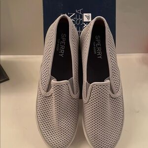Sperry womens White Slip-On Shoes
